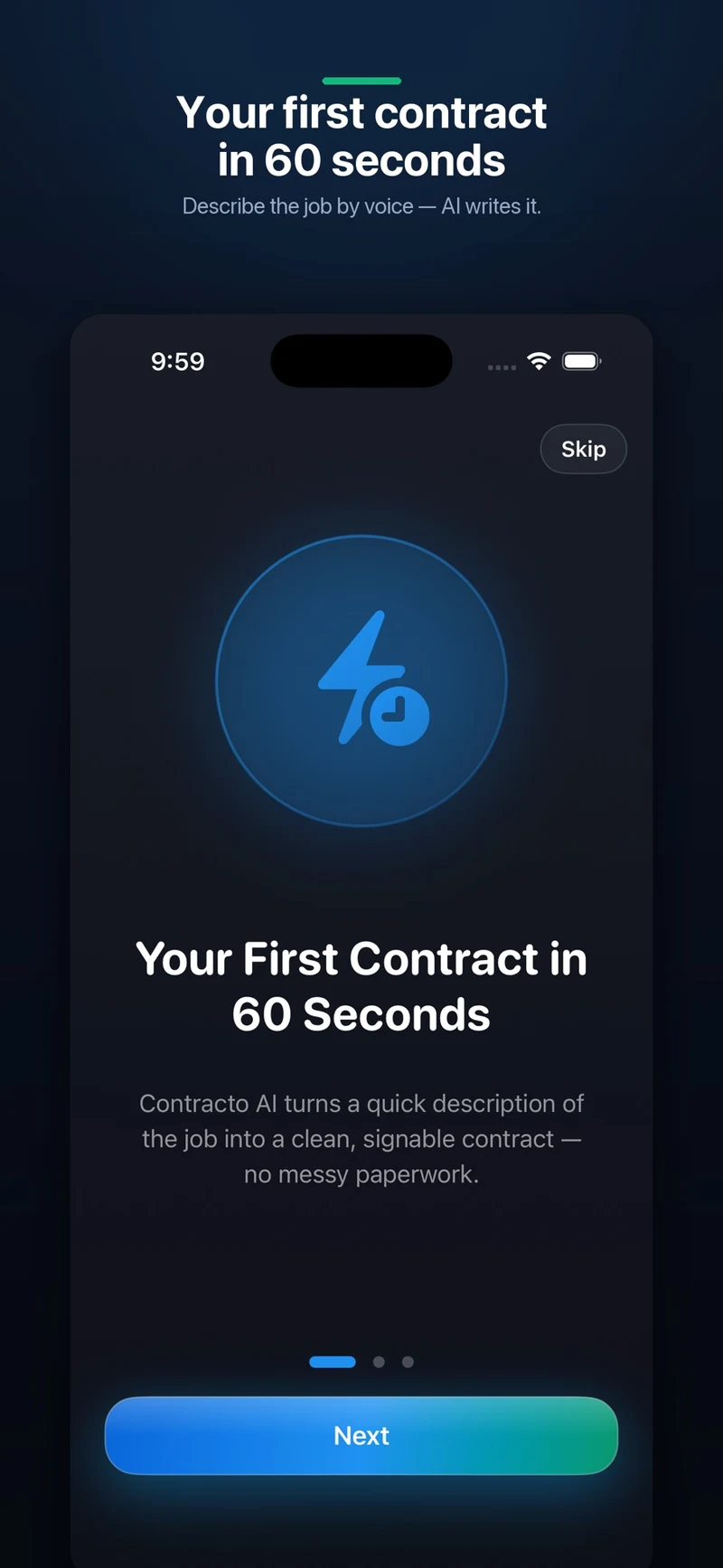 Contracto.ai — Contract creation & templates