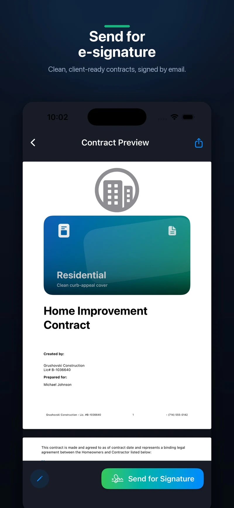 Contracto.ai — Digital signatures