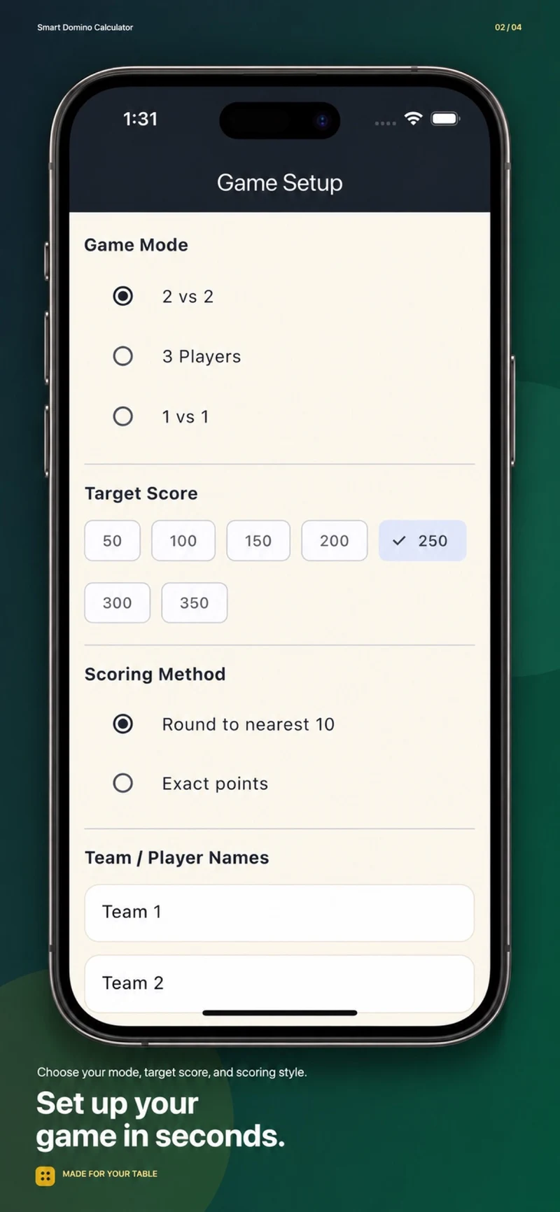 Smart Domino Calculator — Flexible rules & score corrections